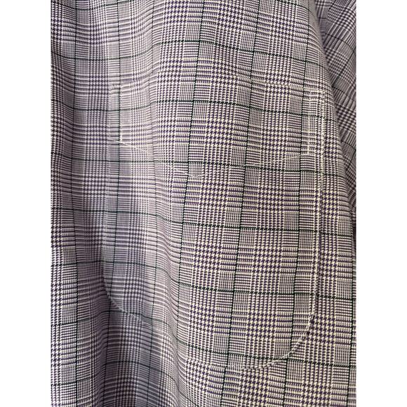 Lauren Ralph Lauren Men Classic Fit Non-Iron Button Up Plaid Shirt 16 34/35 Plum - Picture 3 of 16